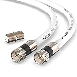 G-PLUG Antennenkabel 10m - TV Kabel – Verlängerung für Sat Kabel F...