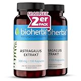 Astragalus Kapseln – 200 Stück hochdosiert mit 300 mg von BIOHERBA PZN...