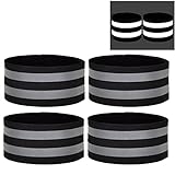 Lynlon 4 Stück Reflektorband für Outdoor Joggen, Wandern, Laufen,...