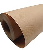 PAKNOR® 44 cm - 50 m Braun KRAFTPAPIER, Geschenkpapier, Kraftpapierrolle...