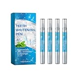 4 Stück Teeth Whitening Pen, Zahnaufhellungsstift-Gel, Zahnaufhellung...