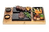 BEEFSTONE Heißer Stein Grill Steinplatte Modell DUE Hot Stone Steak Maker...