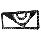 ZUNOXAZ Multifunktionales Aluminium Maßstab Set Lineal Dreieck...