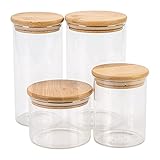 SUPERBUTELKI.PL Elegantes und modernes Glas, Gewürzdose - Aufbewahrung...