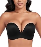 DotVol Damen Flügel-Design Push Up Bra Trägerloser BH Komfort Bügellos...