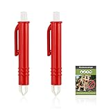 Nepfaivy Zeckenzange für Hunde Katze Mensch - 2er Set Zeckenpinzetten für...