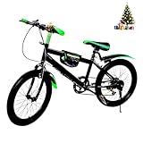 HUOMMGS Mountainbike 20 Zoll Kinderfahrrad 7 Gang Kinder Mountainbike mit...