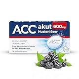 ACC® akut 600 mg Hustenlöser, 10 Brausetabletten, Brombeer-Geschmack –...
