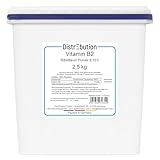 Vitamin B2 Pulver 2,5kg – Reines Riboflavin E101, vegan, ohne...