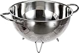 WMF Gourmet Sieb Edelstahl 24 cm, Seiher mit Standfüßen, Nudelsieb,...