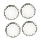 TOBBOMEY 4 Stück Teiliges Edelstahl Sprösseldeckel für Mason...