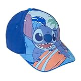 Schirmmütze für Kinder Stitch Disney Sommermütze mit Klettverschluss...