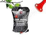 Umllpet Solardusche Outdoor, 20L/5 Gallonen Solar Duschtasche Tragbare...