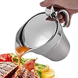 450 ML Edelstahl Thermo Sauciere: Sauciere Soßenkanne mit Klappdeckel und...