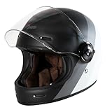 ORIGINE Integral-Motorradhelm im Cafe-Racer-Stil aus Glasfaser ECE-geprüft...