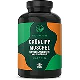 Grünlippmuschel - 450 Kapseln - 50% mehr Inhalt - Hochdosiert: 2000mg pro...