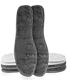 Bobelle Wear 2 Paar Lammwolle Einlegesohlen für Herren Damen,Winter...
