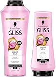 Gliss Shampoo (400 ml) & Spülung (200 ml) Liquid Silk mit Ceramiden &...