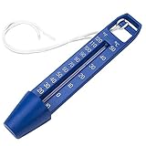 Pool Thermometer schwimmendes skaliertes Wasserthermometer mit Tragbarer...
