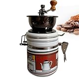 Handkurbel-Kaffeemühle im Vintage-Stil mit einstellbarer Mahlfeinheit for...