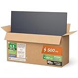 Solarway 500W Solarpanel Full Black Bifazial Glas/Glas PV Panel mit...