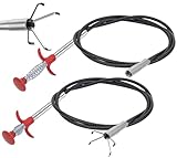 qjuwhua 2 Stück Krallengreifer Greifer Flexibel Rohrreinigungsspirale...