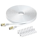 BUSOHE Cat 8 Ethernet-Kabel 10m, Hochgeschwindigkeits- Gigabit RJ45 LAN...