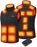 vapesoon 7,4V Beheizbare Weste für Herren und damen mit 20000mAh Akku, bis...