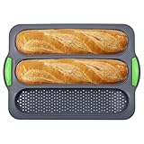 Hochwertige Baguette-Backform aus Silikon, speziell zum Ausrollen von Brot,...