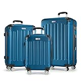 MERISH Reisekoffer Koffer Kofferset Trolleys Zwillingsrollen 3tlg....