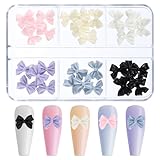 DIVINA VITAE Nagel-Art-Zubehör: 30 Stück Bunte 3D Schleifen Nail Charms...