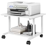 Livofloral 52 x 40 cm Unter-Schreibtisch Druckerständer, Mobiler...