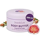 Jean & Len Verwöhnende Body Butter Arganöl & Feige, pH-hautideal, mit...