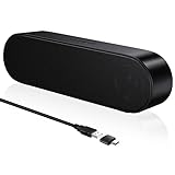 YYV USB Computer Lautsprecher für Desktop, Laptop, Kabelgebundene Mini...