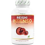 Reishi Pilz - 180 Kapseln - 1300 mg Extrakt pro Tagesdosis - 40% bioaktive...