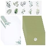 Briefpapier mit Umschlag Set, Naturpapier Schreiben Set mit 10 Umschläge,...