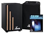 XDrum Cajon Primero Negra - Kistentrommel inkl. Rucksacktasche und Schule -...