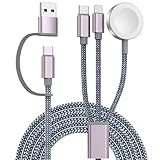 Verbessertes 3-in-2-USB-C-Kabel für Apple Watch, Multi-Ladegerät,...
