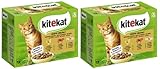 KITEKAT Portionsbeutel Multipack Katzenfutter Nassfutter (2X 12x85g, Bunte...