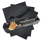 Amazeable® Dauerbackfolie für Backofen und Grill 3er Set langlebig bis...