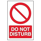 V Safety Prohibition/Do Not Disturb', selbstklebendes Vinyl,...