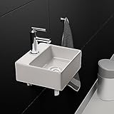 NEG Waschbecken Uno44H (extra klein/eckig) Hänge-Waschschale/Waschtisch...
