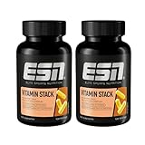 ESN Vitamin Stack, Multivitamin Kapseln, 2 x 120 Stück - 8 Monate Vorrat,...