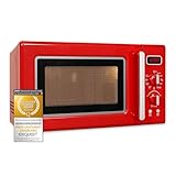 Exquisit Retro Mikrowelle 20L, 1000 Watt Grill, 700 Watt, 25,5cm...