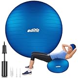 EDIFIT, Gymnastikball, 55, 65 und 75, Pezziball, Einschließlich Inflator,...