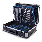 Scheppach TB225 Aluminium Werkzeugkoffer gefüllt 235-tlg Werkzeug Set |...