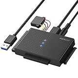 FIDECO IDE und SATA Adapter, USB 3.0 Festplatten Adapter mit Netzschalter,...