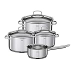 RÖSLE ELEGANCE Topfset 4-tlg., 3 hochwertige Töpfe und 1 Stielkasserolle...