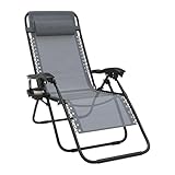 AufuN Klappbarer Liegestuhl, Sonnenliege Gartenliege Gartenstuhl Relaxliege...