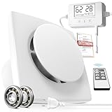 BUMSOU Badlüfter mit Feuchtigkeitssensor Temperatursensor Timer - WC...